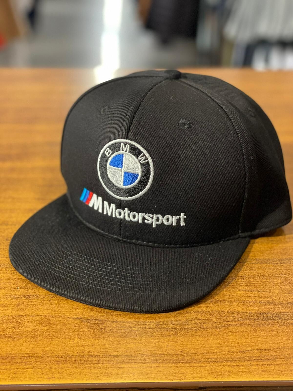 Hamze Bmw Motorsport Nakışlı  Siyah Renk Hip Hop Snapback Rapper Basket Cap Şapka