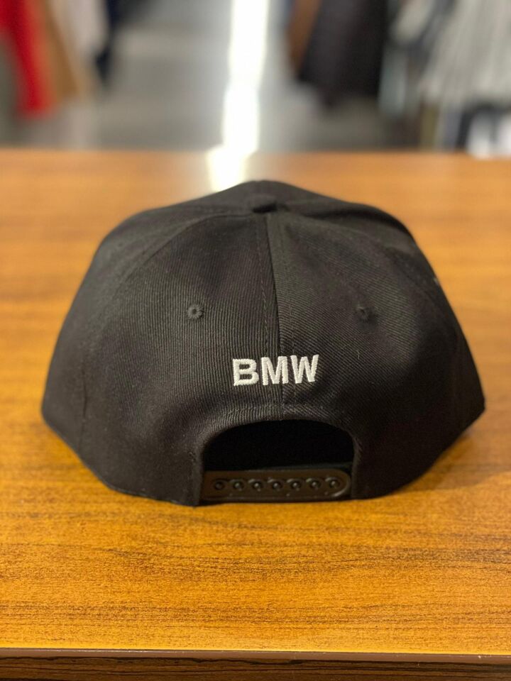 Hamze Bmw Motorsport Nakışlı  Siyah Renk Hip Hop Snapback Rapper Basket Cap Şapka