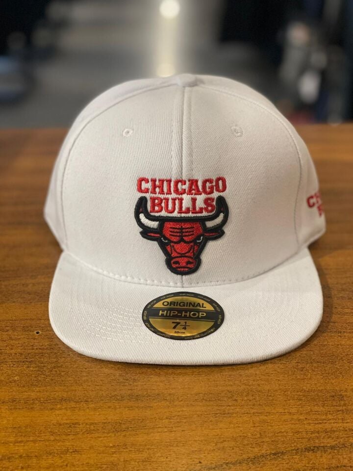Hamze Chicago Bulls Nakışlı  Pamuklu Hip Hop Snapback Rapper Basket Cap Şapka