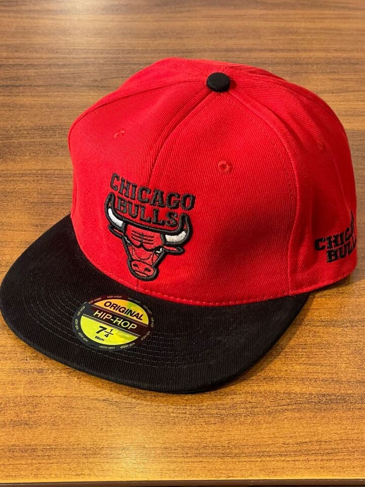 Hamze Chicago Bulls Nakışlı  Pamuklu Hip Hop Snapback Rapper Basket Cap Şapka