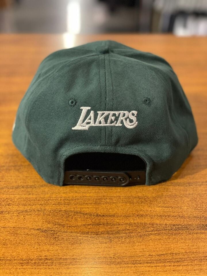 Hamze La Lakers Nakışlı Hip Hop Snapback Rapper Basket Cap Şapka