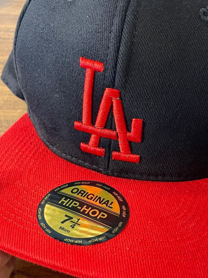 Hamze La Lakers Nakışlı Unisex Hip Hop Snapback Rapper Basket Cap Şapka