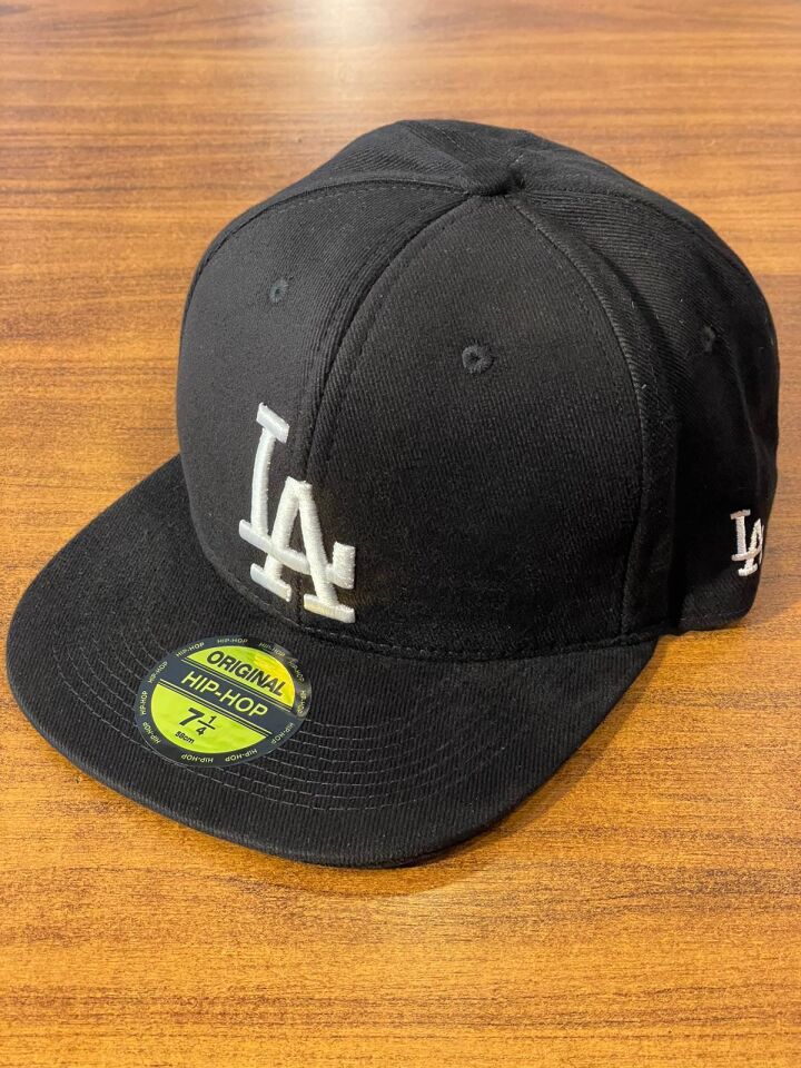 Hamze La Lakers Nakışlı Unisex Hip Hop Snapback Rapper Basket Cap Şapka