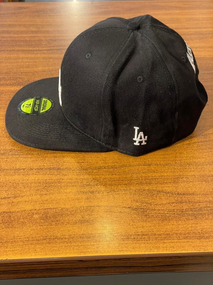Hamze La Lakers Nakışlı Unisex Hip Hop Snapback Rapper Basket Cap Şapka