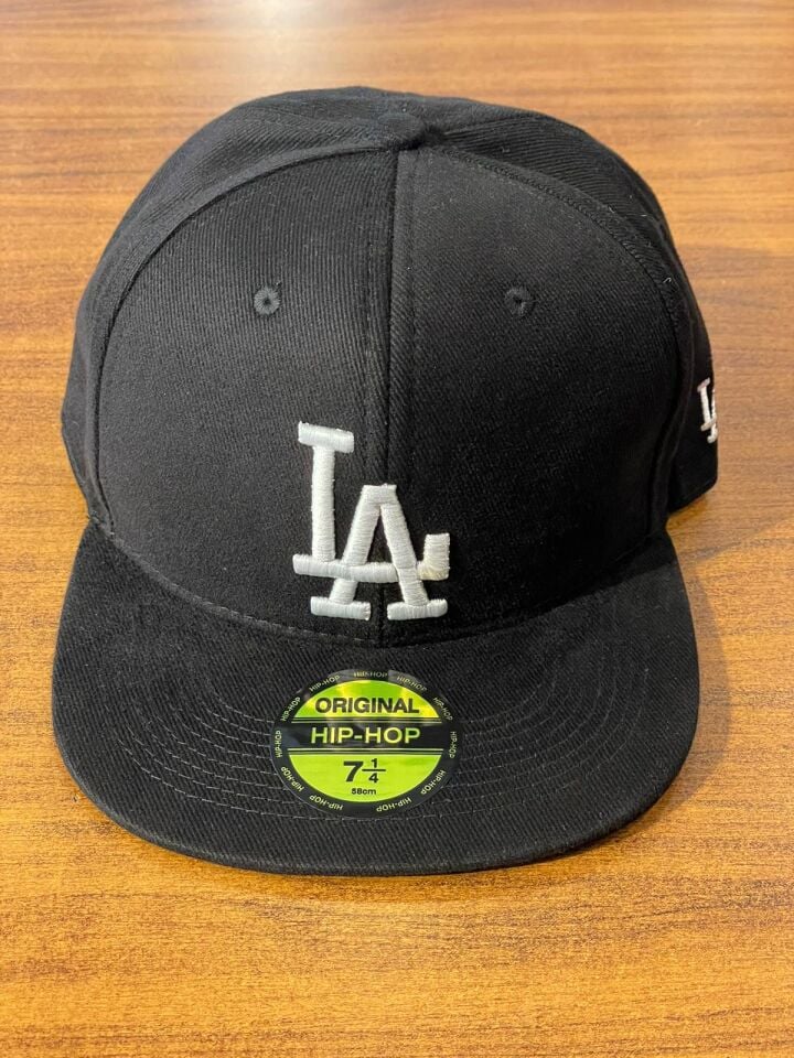 Hamze La Lakers Nakışlı Unisex Hip Hop Snapback Rapper Basket Cap Şapka