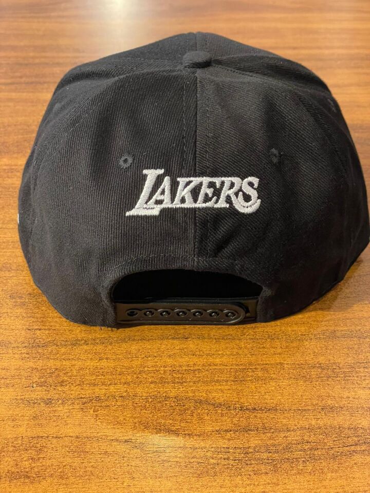 Hamze La Lakers Nakışlı Unisex Hip Hop Snapback Rapper Basket Cap Şapka