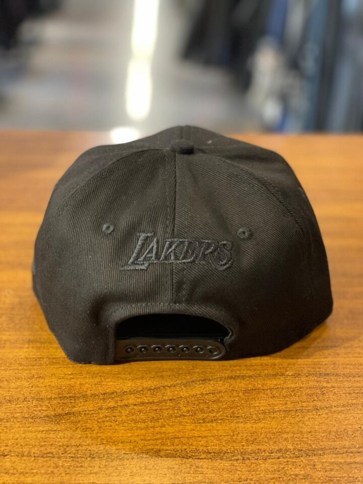 Hamze La Lakers Nakışlı Unisex Hip Hop Snapback Rapper Basket Cap Şapka