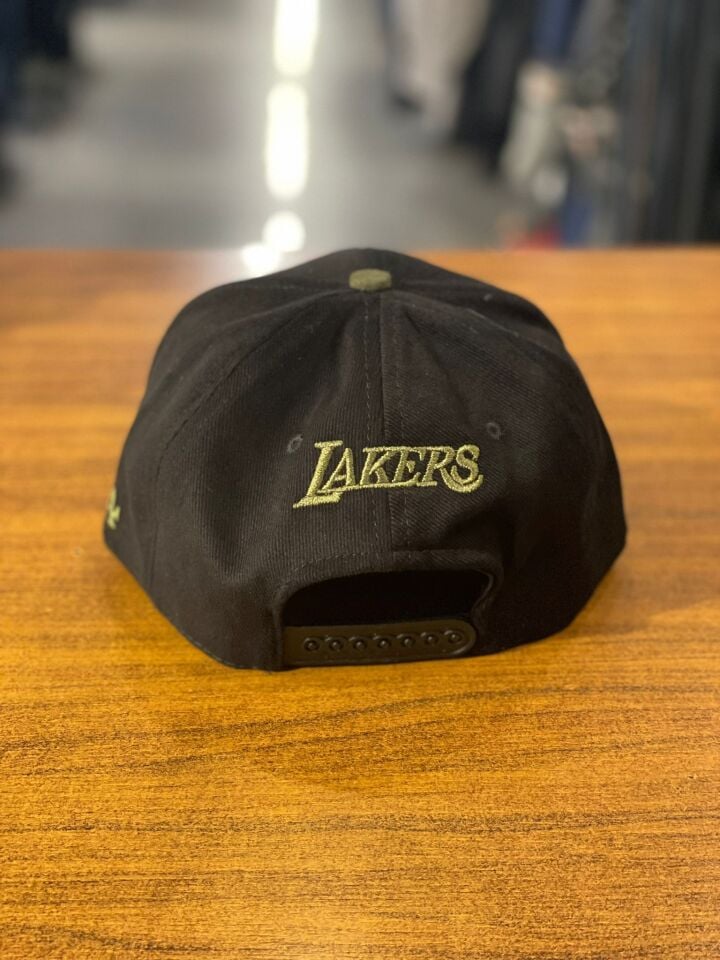 Hamze La Lakers Nakışlı Unisex Hip Hop Snapback Rapper Basket Cap Şapka
