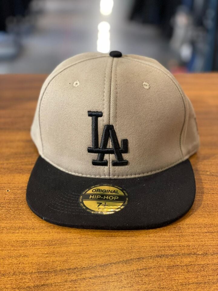 Hamze La Lakers Nakışlı Unisex Hip Hop Snapback Rapper Basket Cap Şapka
