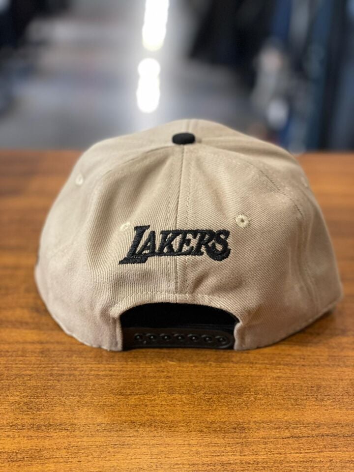 Hamze La Lakers Nakışlı Unisex Hip Hop Snapback Rapper Basket Cap Şapka