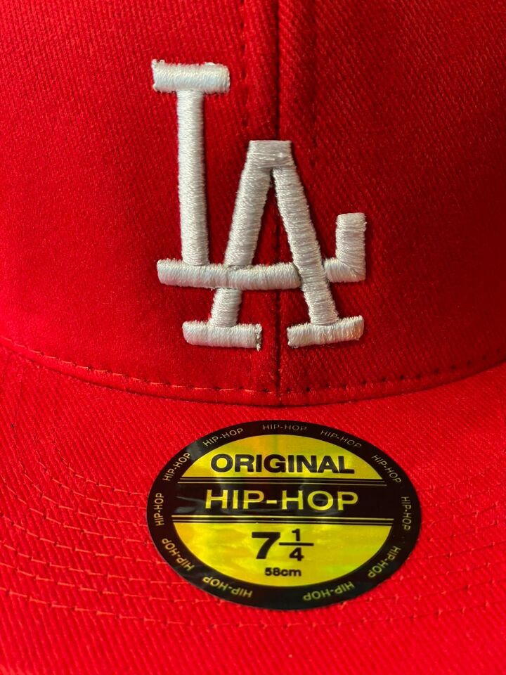 Hamze La Lakers Nakışlı Unisex Hip Hop Snapback Rapper Basket Cap Şapka