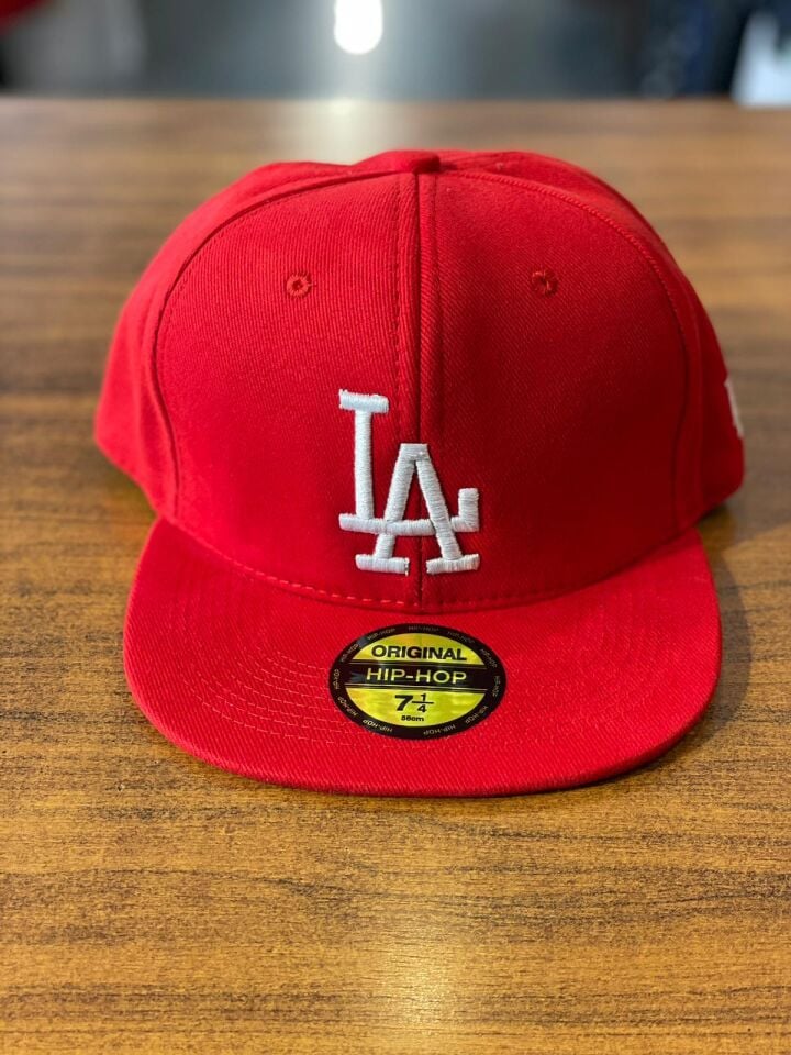 Hamze La Lakers Nakışlı Unisex Hip Hop Snapback Rapper Basket Cap Şapka