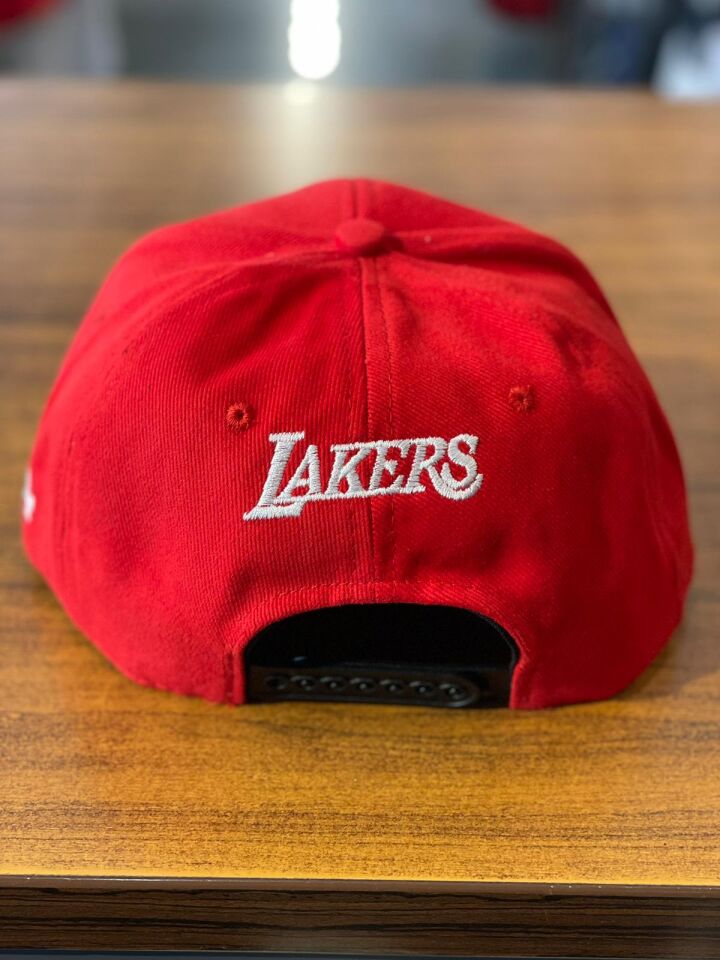 Hamze La Lakers Nakışlı Unisex Hip Hop Snapback Rapper Basket Cap Şapka