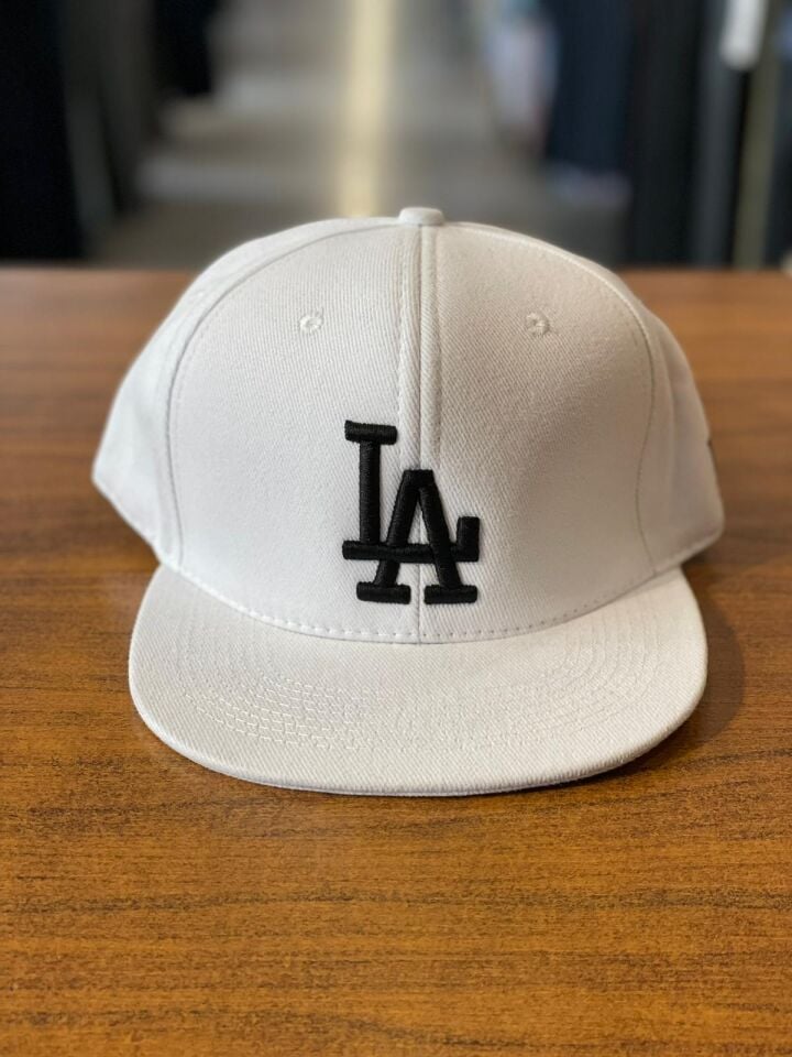 Hamze La Lakers Nakışlı Unisex Hip Hop Snapback Rapper Basket Cap Şapka