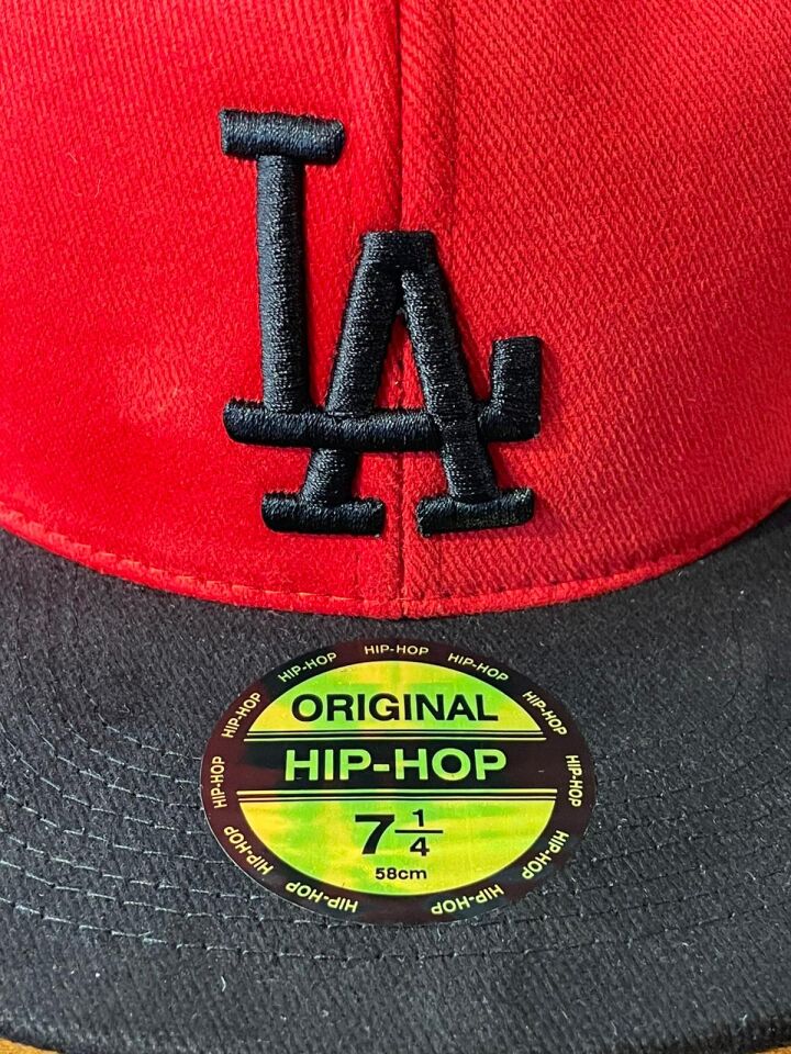 Hamze La Lakers Nakışlı Unisex Hip Hop Snapback Rapper Basket Cap Şapka