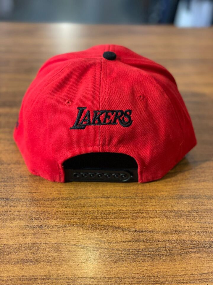 Hamze La Lakers Nakışlı Unisex Hip Hop Snapback Rapper Basket Cap Şapka