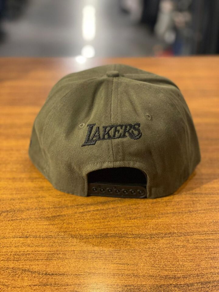 Hamze La Lakers Nakışlı Unisex Hip Hop Snapback Rapper Basket Cap Şapka