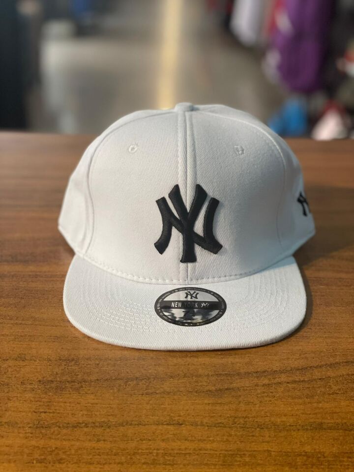 Hamze Ny Yankees Nakışlı  Hip Hop Snapback Rapper Basket Cap Şapka