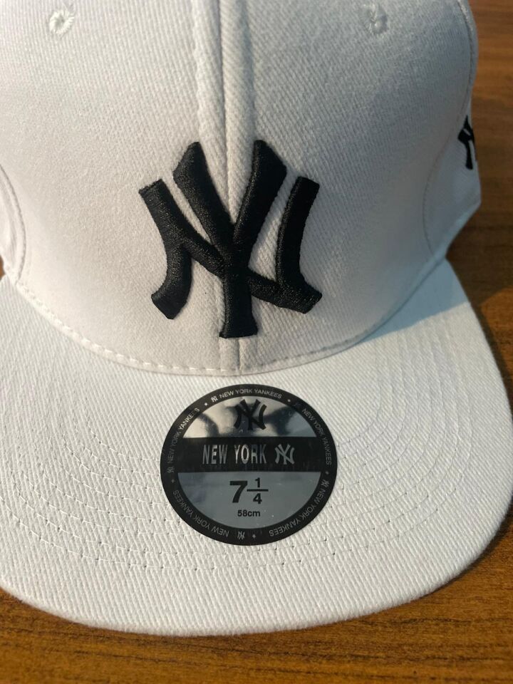 Hamze Ny Yankees Nakışlı  Hip Hop Snapback Rapper Basket Cap Şapka