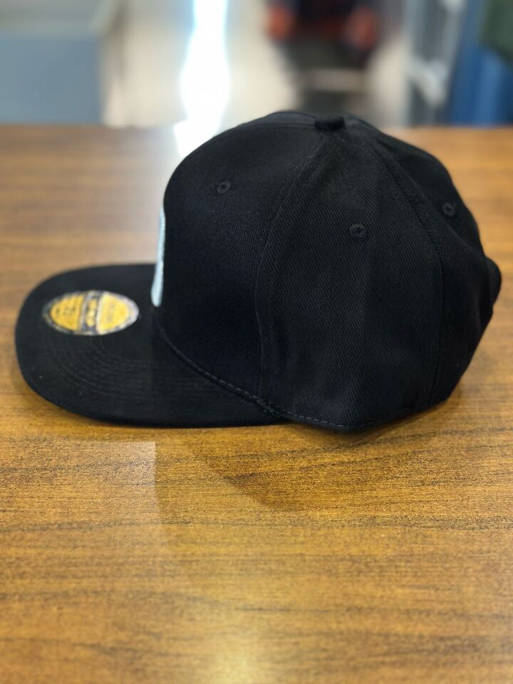 Hamze B Logo Nakışlı Siyah Renk Hip Hop Snapback Rapper Basket Cap Şapka