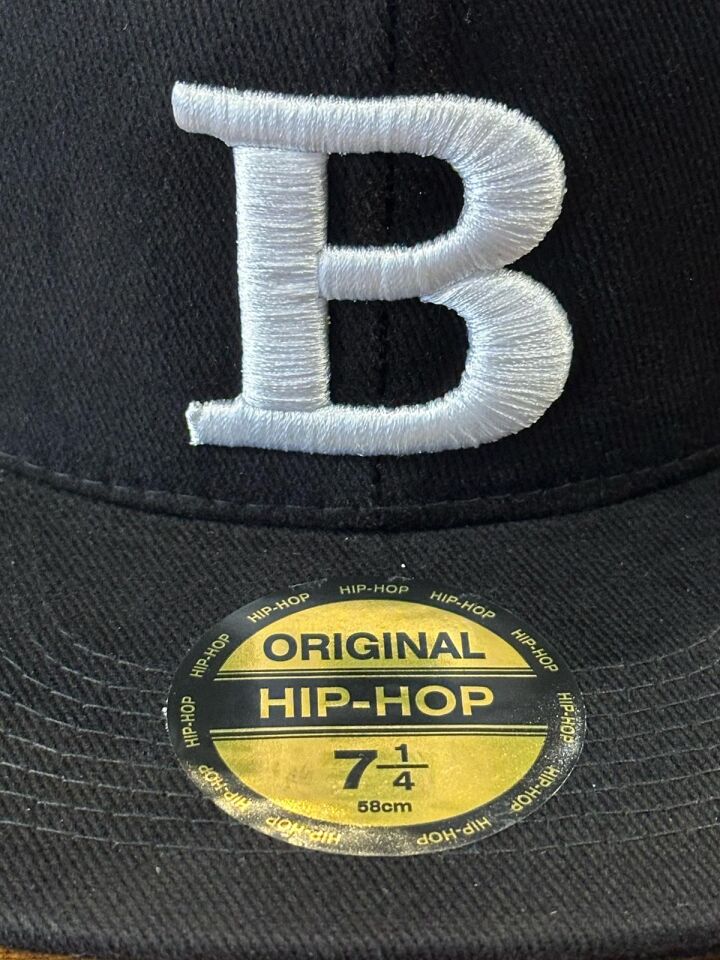 Hamze B Logo Nakışlı Siyah Renk Hip Hop Snapback Rapper Basket Cap Şapka
