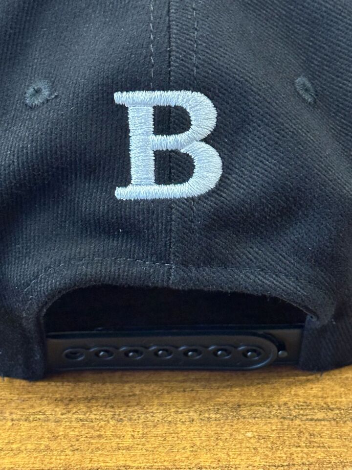 Hamze B Logo Nakışlı Siyah Renk Hip Hop Snapback Rapper Basket Cap Şapka