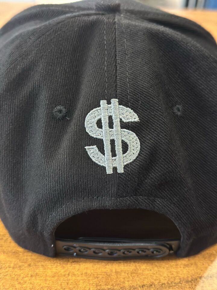 Hamze Dolar Usd Nakışlı Siyah Renk Hip Hop Snapback Rapper Basket Cap Şapka