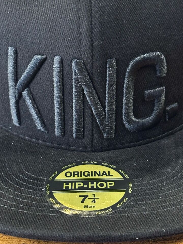 Hamze Kıng Nakışlı Siyah Renk Hip Hop Snapback Rapper Basket Cap Şapka