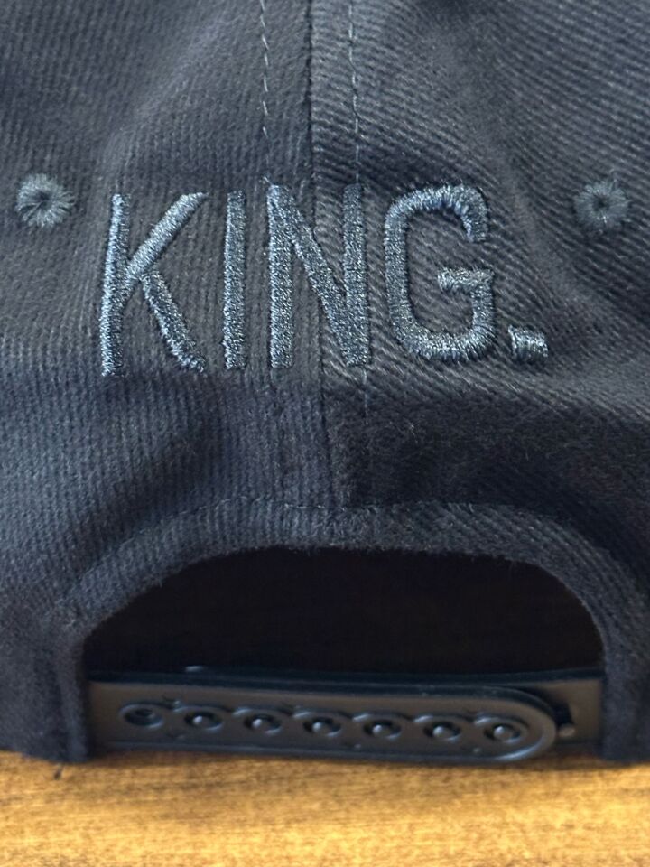 Hamze Kıng Nakışlı Siyah Renk Hip Hop Snapback Rapper Basket Cap Şapka