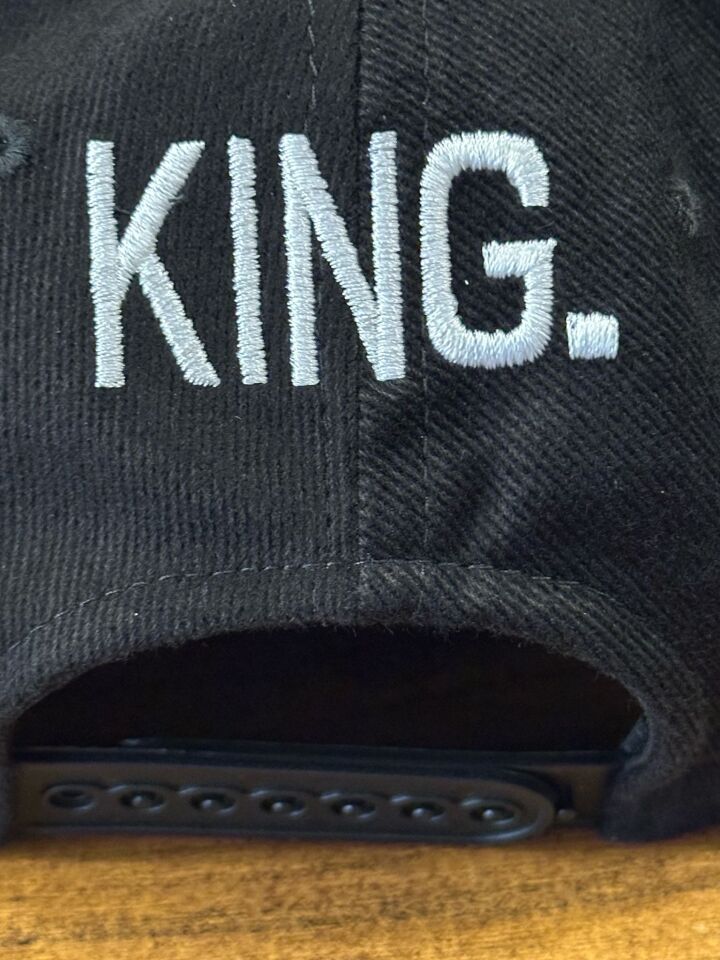 Hamze Kıng Nakışlı Siyah Renk Hip Hop Snapback Rapper Basket Cap Şapka