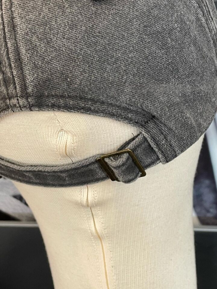 Hamze Vintage Model Yıkamalı Füme Renk Beyzbol Cap Şapka