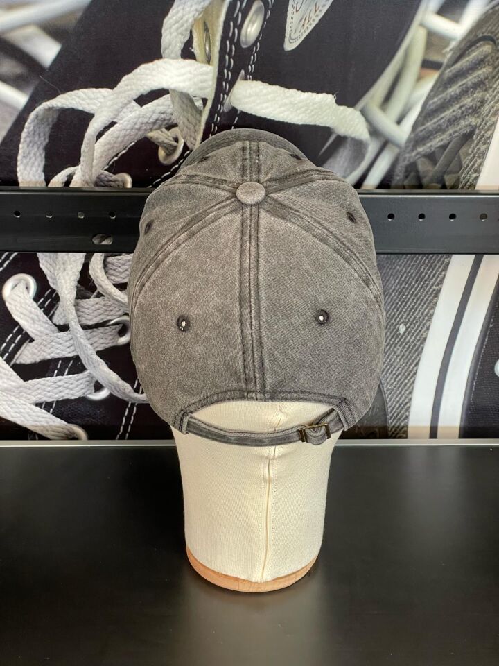 Hamze Vintage Model Yıkamalı Füme Renk Beyzbol Cap Şapka
