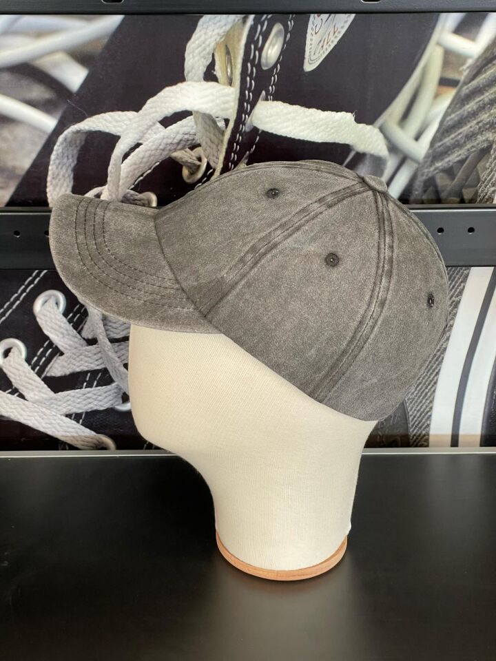 Hamze Vintage Model Yıkamalı Füme Renk Beyzbol Cap Şapka