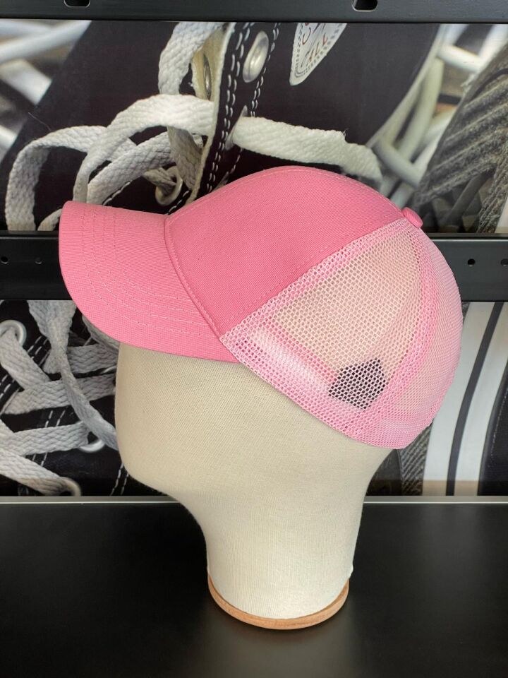 Hamze Basic Fileli Pembe Renk Beyzbol Günlük Cap Şapka