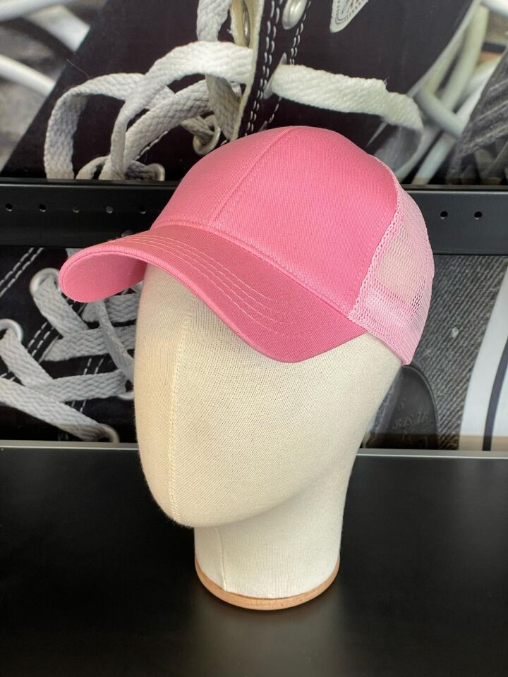 Hamze Basic Fileli Pembe Renk Beyzbol Günlük Cap Şapka