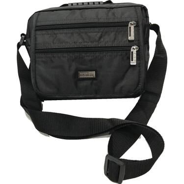 Seventeen 2247 Çok Gözlü Erkek El Ve Omuz Askılı Çanta Siyah