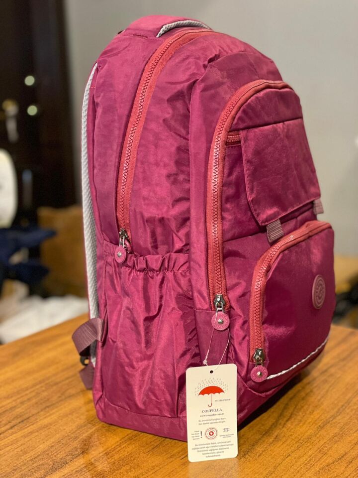 Krinkıl Kumaş Büyük Boy Günlük Sırt ve Okul Çantası