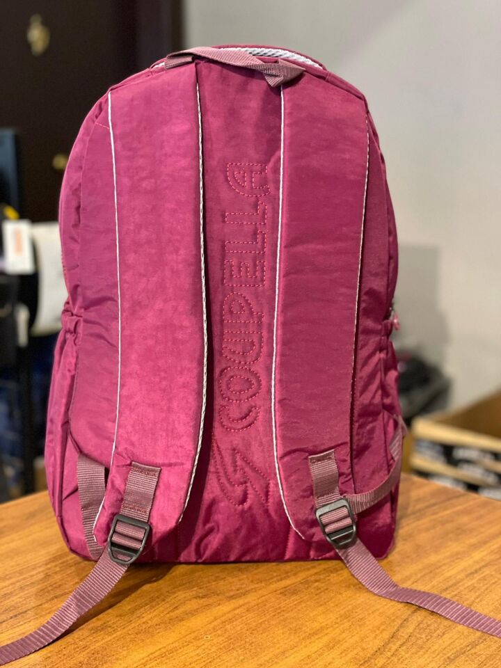 Krinkıl Kumaş Büyük Boy Günlük Sırt ve Okul Çantası