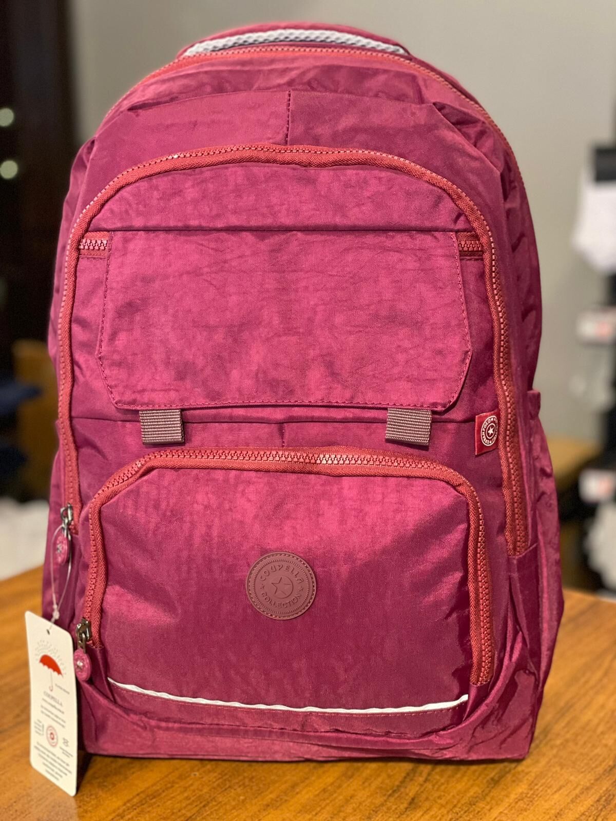 Krinkıl Kumaş Büyük Boy Günlük Sırt ve Okul Çantası