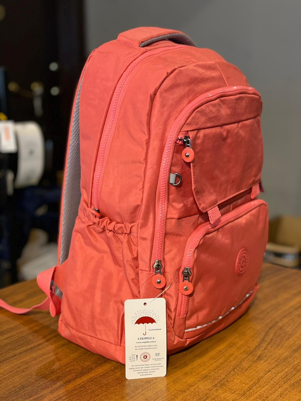 Krinkıl Kumaş Büyük Boy Günlük Sırt ve Okul Çantası