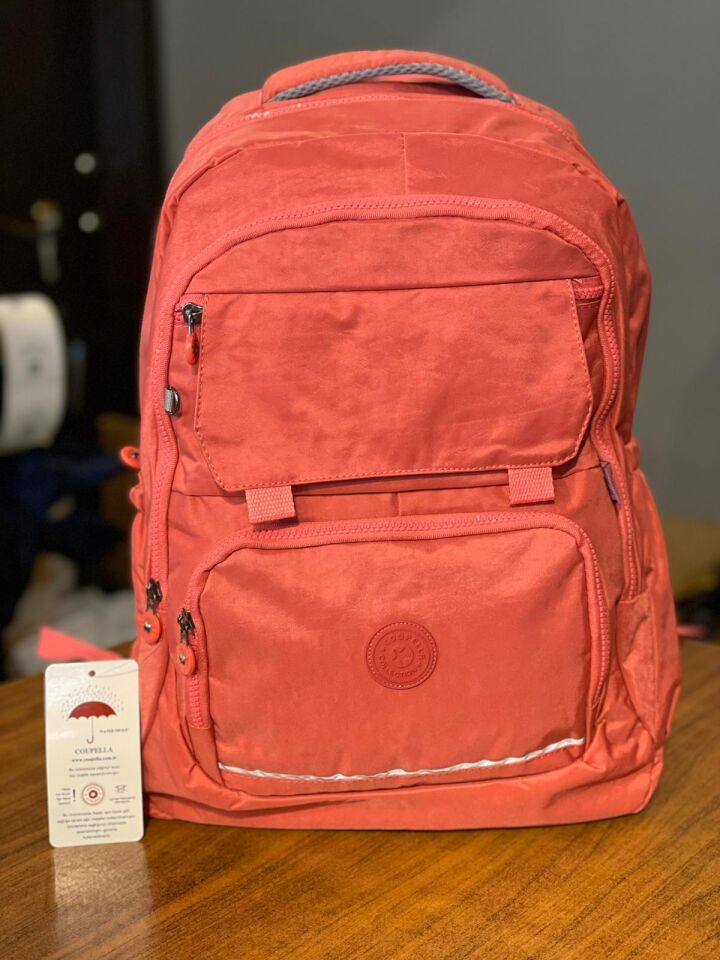 Krinkıl Kumaş Büyük Boy Günlük Sırt ve Okul Çantası