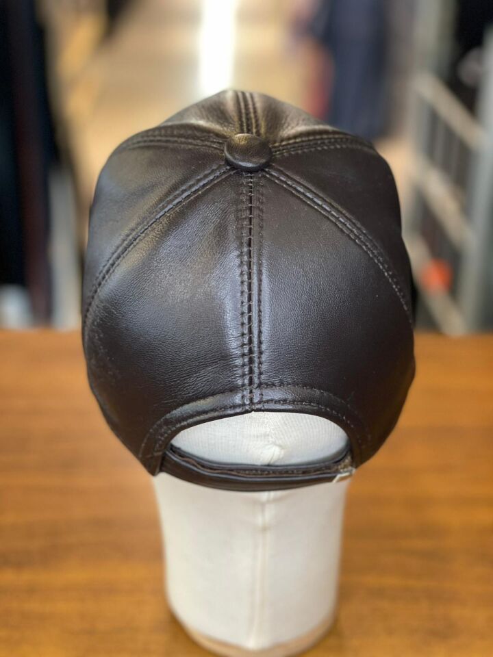 Hamze %100 Deri Kışlık Erkek Cap Şapka