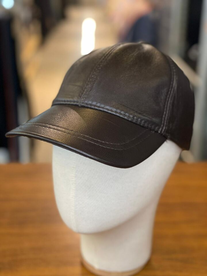 Hamze %100 Deri Kışlık Erkek Cap Şapka