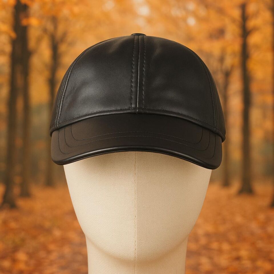 Hamze %100 Deri Kışlık Erkek Cap Şapka