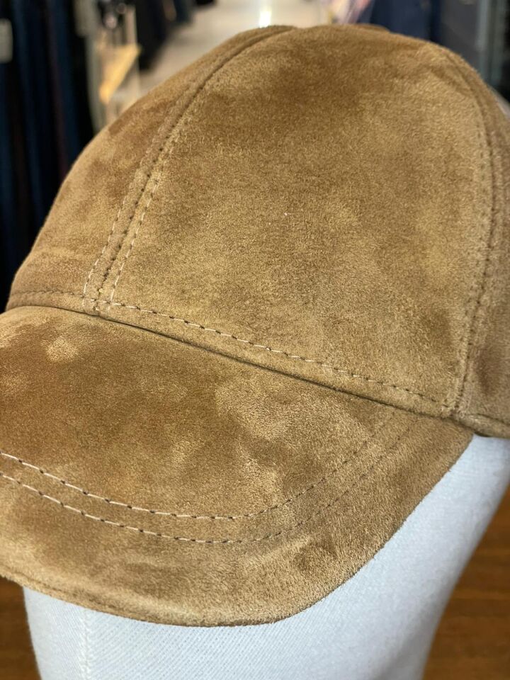 Hamze %100 Süet Deri Kışlık Erkek Cap Şapka