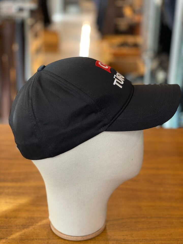 Hamze Türkiye Bayrak Nakışlı Unisex Pamuklu Cap Şapka