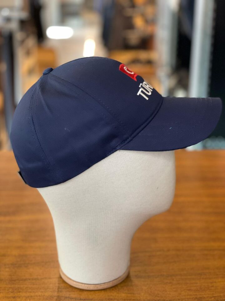 Hamze Türkiye Bayrak Nakışlı Unisex Pamuklu Cap Şapka