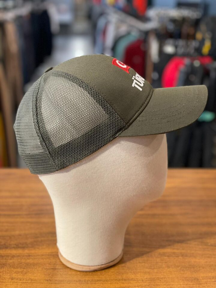 Hamze Türkiye Bayrak Nakışlı Unisex Pamuklu Cap Şapka