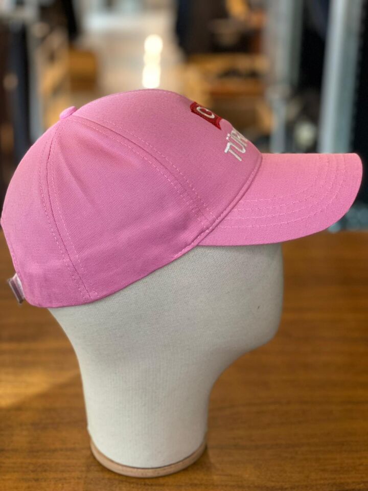 Hamze Türkiye Bayrak Nakışlı Unisex Pamuklu Cap Şapka