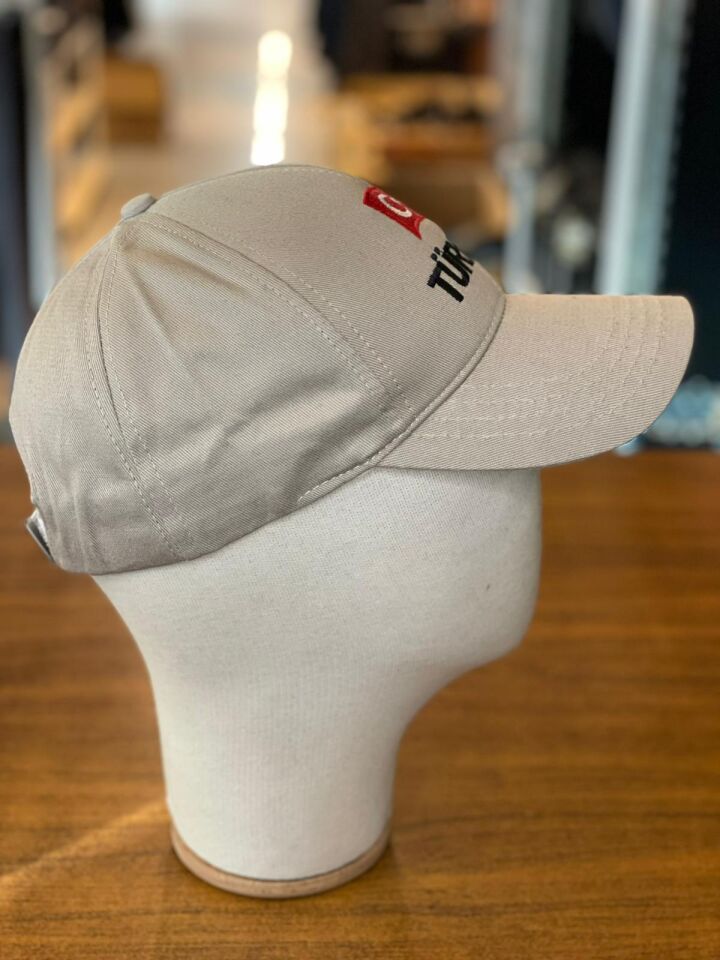 Hamze Türkiye Bayrak Nakışlı Unisex Pamuklu Cap Şapka